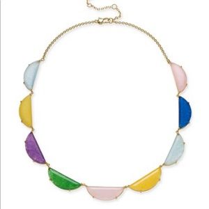 NWT ♠️ Kate Spade Multi-Colored Stone Scallop Collar Necklace